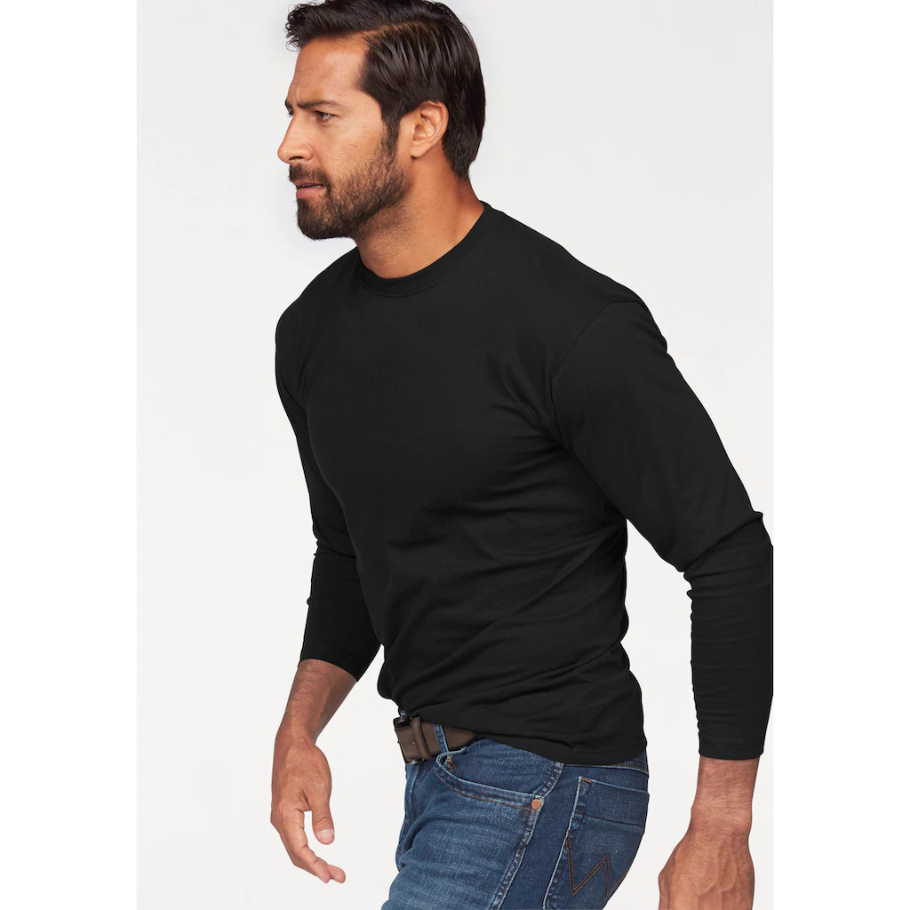Fruit Of The Loom Langarmshirt (Packung 2 Tlg.) Aus Reiner Baumwolle