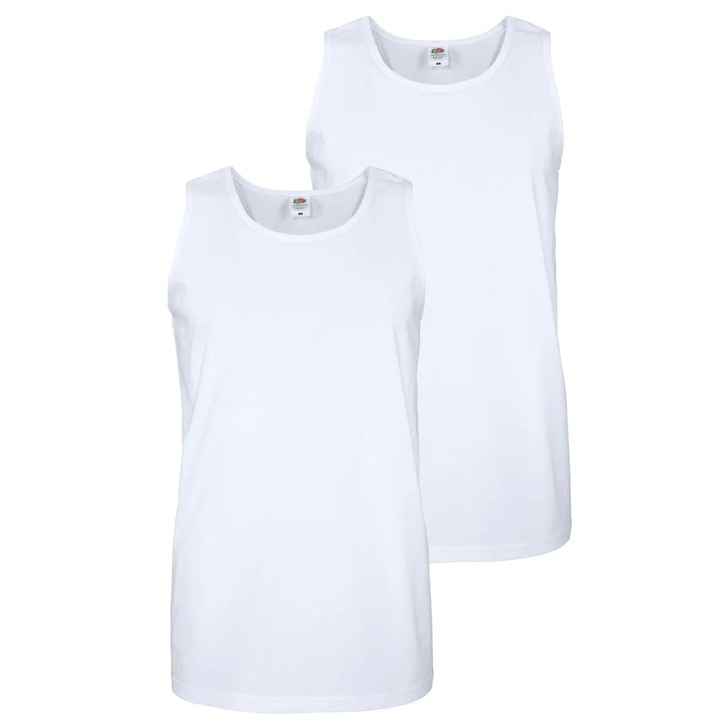 Fruit Of The Loom Tanktop (Packung 2 Tlg.) Aus Reiner Baumwolle