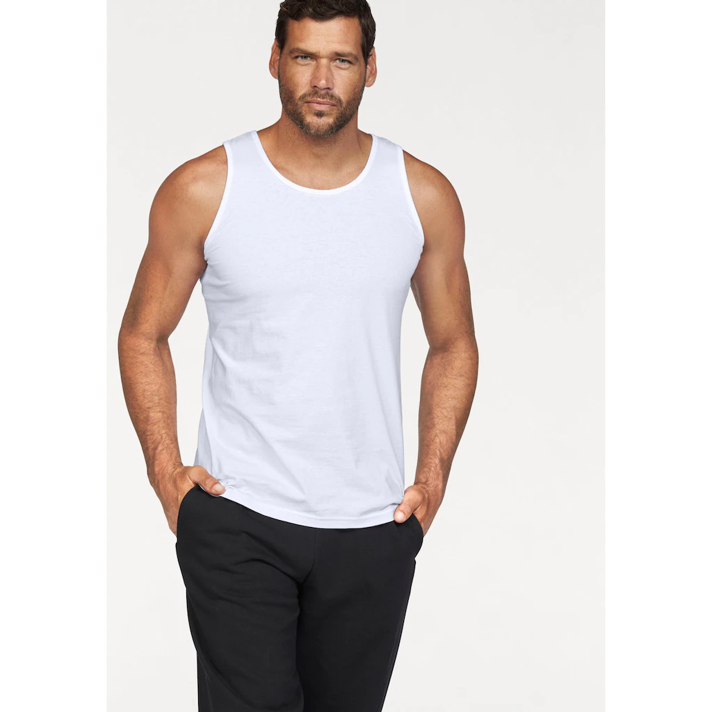 Fruit of the Loom Tanktop (Packung 2 tlg.) aus reiner Baumwolle