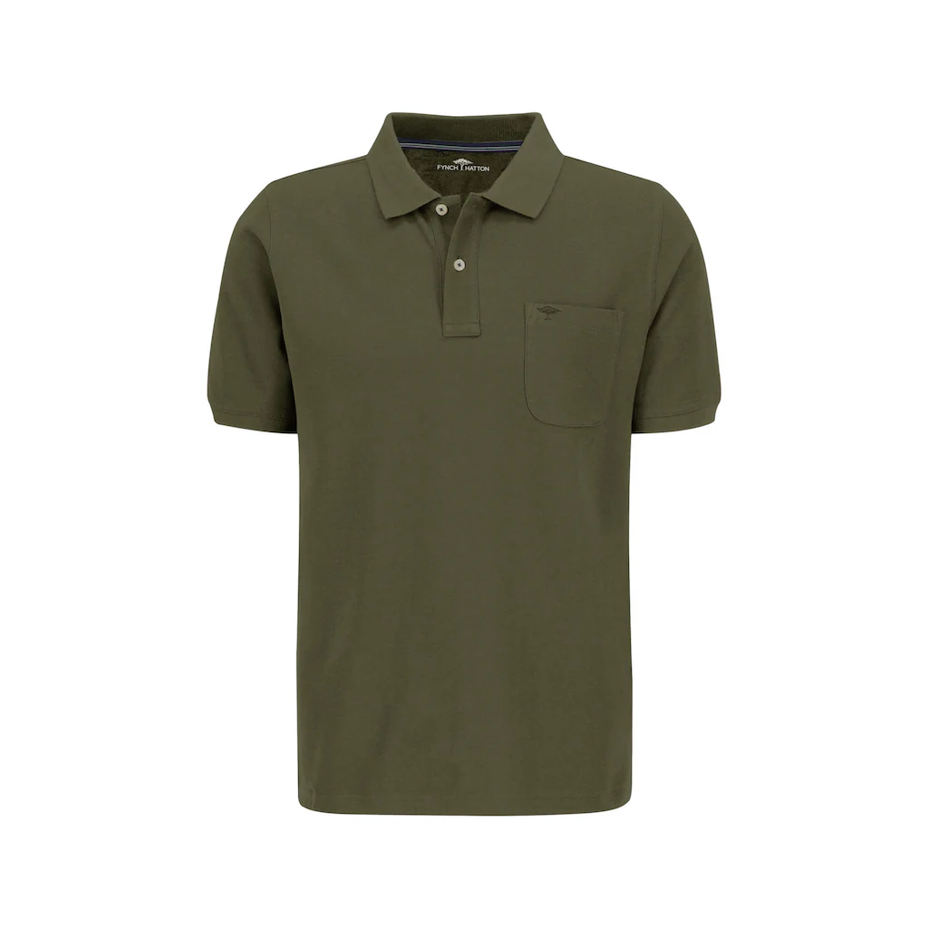 FYNCH-HATTON Poloshirt mit Brusttasche und Logo-Stickerei