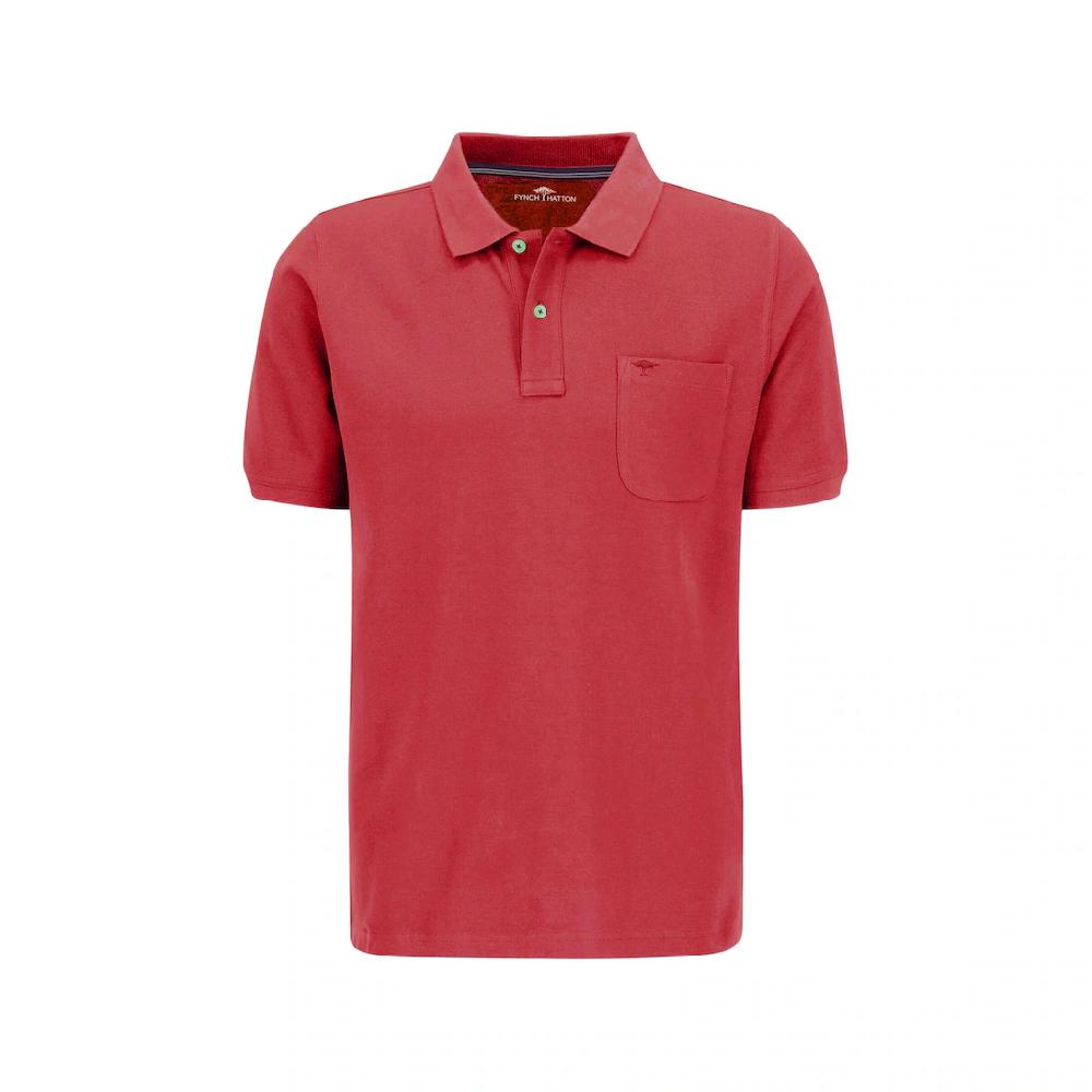 FYNCH-HATTON Poloshirt mit Brusttasche und Logostickerei