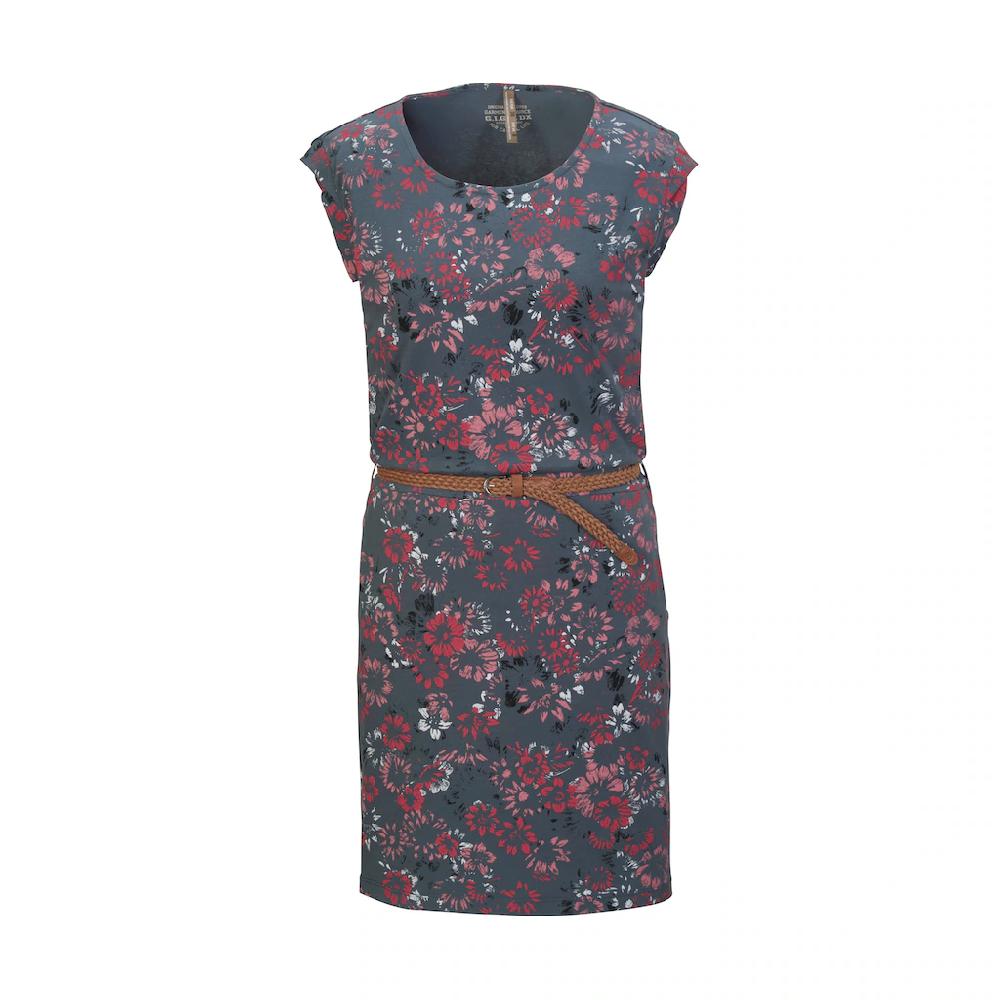 G.I.G.A. DX by killtec Sommerkleid »GS 43 WMN DRSS« Kleid mit floralem Print Bindegürtel 100% Baumwolle