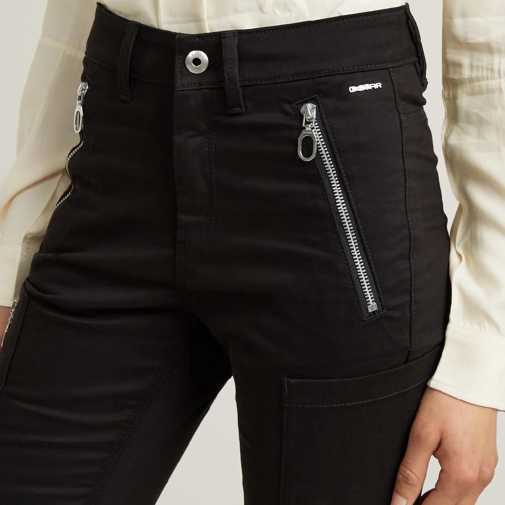 G-STAR Bikerhose »Biker Skinny Cargo« Mit Kontrastfarbenen Reißverschlüssen