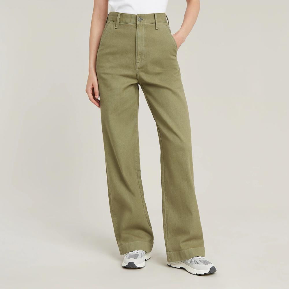 G-STAR Chinohose »Deck 2.0 High Loose Chino wmn« mit Taschen