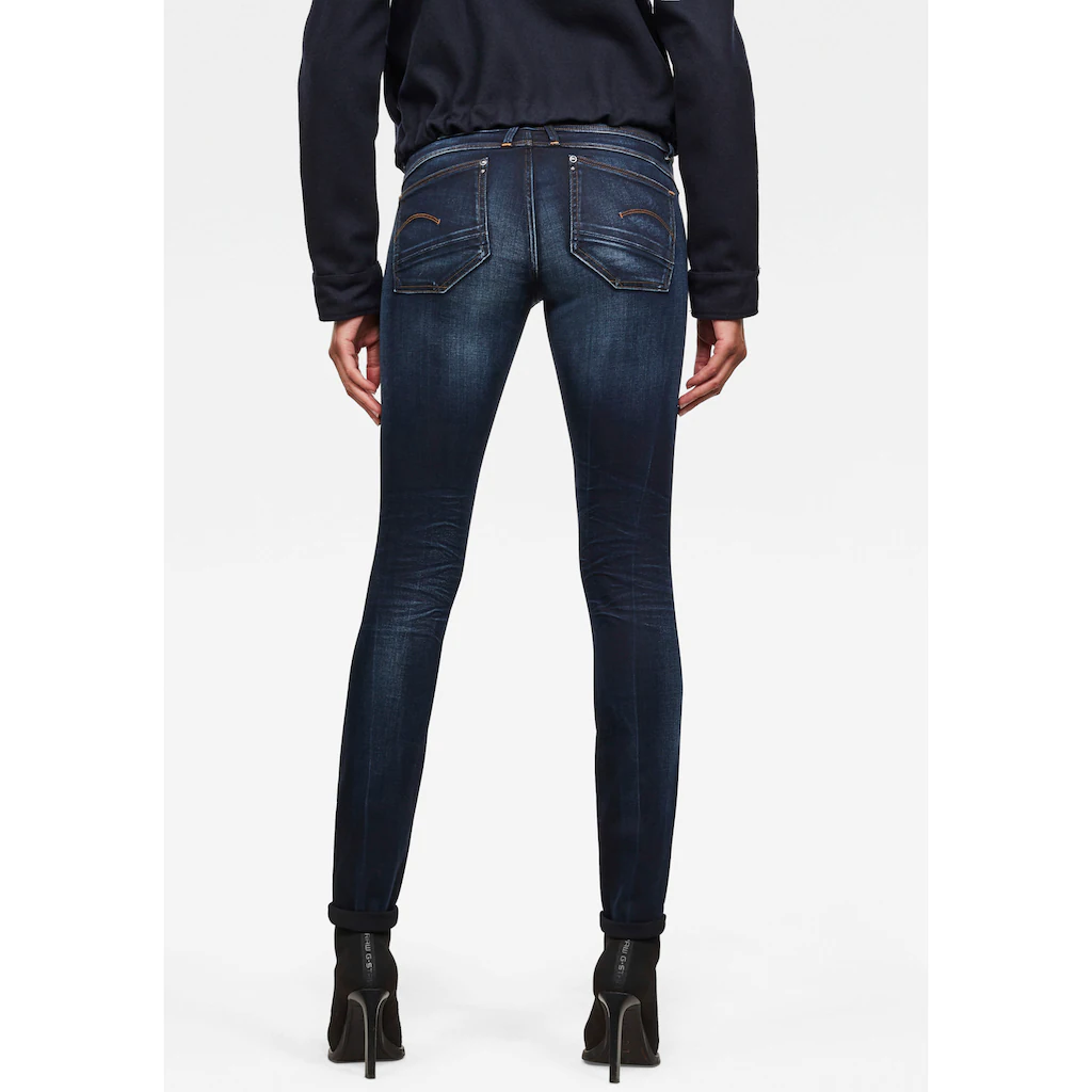 G-STAR Skinny-fit-Jeans »Lynn Mid Waist Skinny« Moderne Version Des Klassischen 5-Pocket-Designs