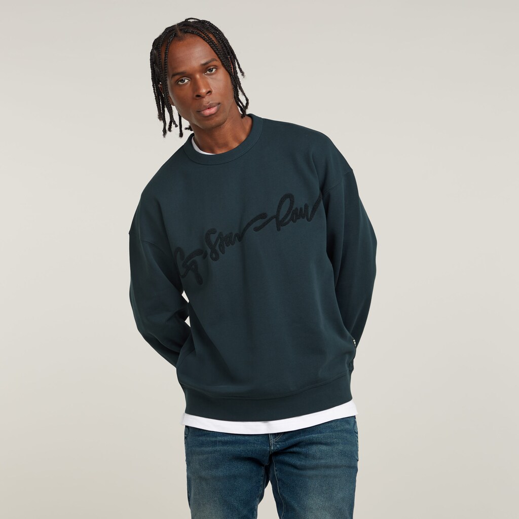 G-STAR Sweatshirt »Chenille G-script Loose« ▷ kaufen