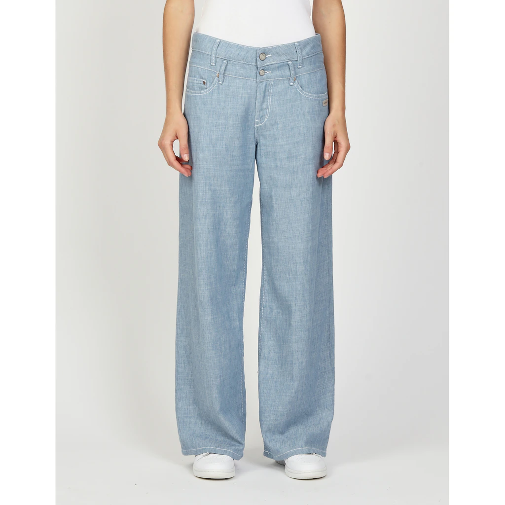 GANG Leinenhose »94CARA« mit doppeltem Bund