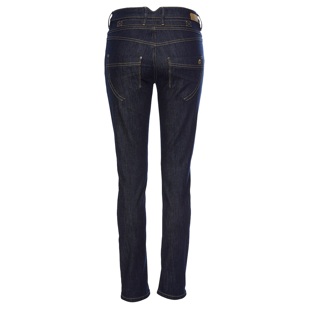 GANG Skinny-fit-Jeans »94MEDINA« Mit Stylischer Halb Offener Knopfleiste
