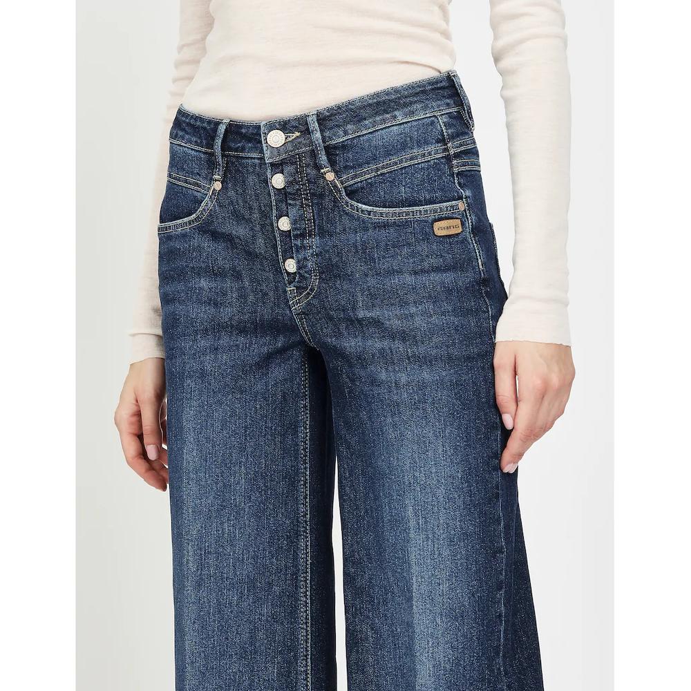 GANG Weite Jeans »94MEDINA WIDE« Mit Knopfverschluss