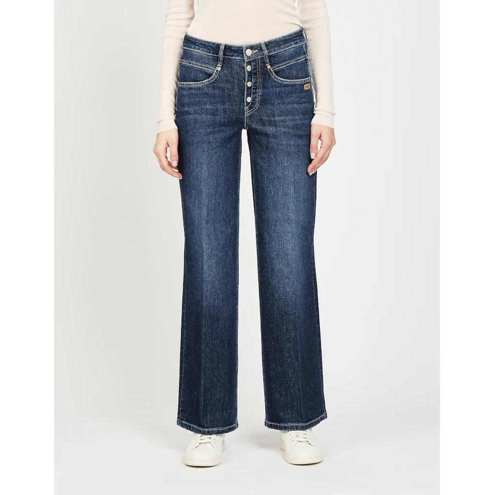 GANG Weite Jeans »94MEDINA WIDE« mit Knopfverschluss