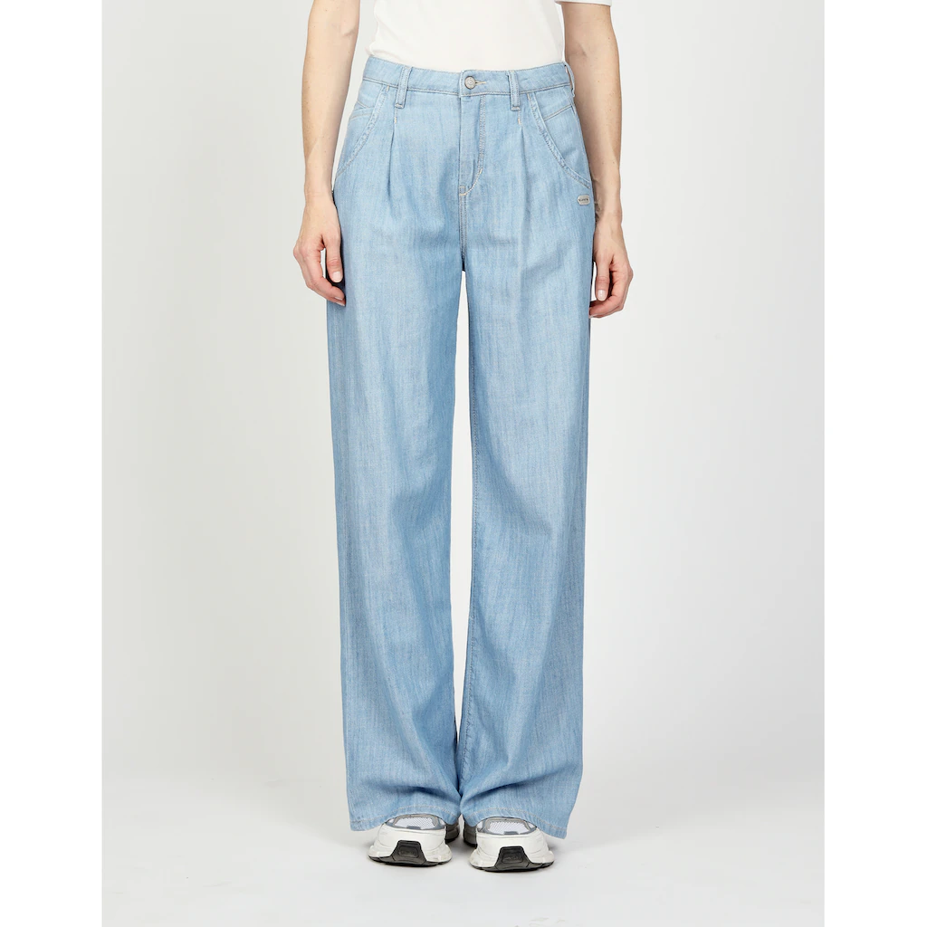 GANG Weite Jeans »94SILVIA WIDE« mit Bundfalten vorn