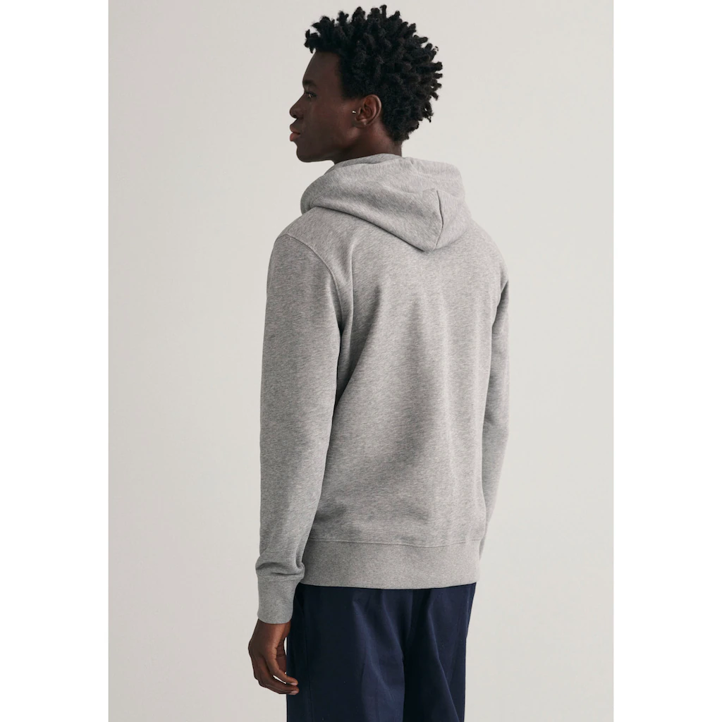 Gant Kapuzensweatjacke »REG SHIELD FULL ZIP HOODIE« Mit Logostickerei Auf Der Brust ▷ Für