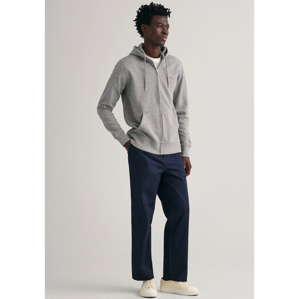 Gant Kapuzensweatjacke »REG SHIELD FULL ZIP HOODIE« Mit Logostickerei Auf Der Brust ▷ Für