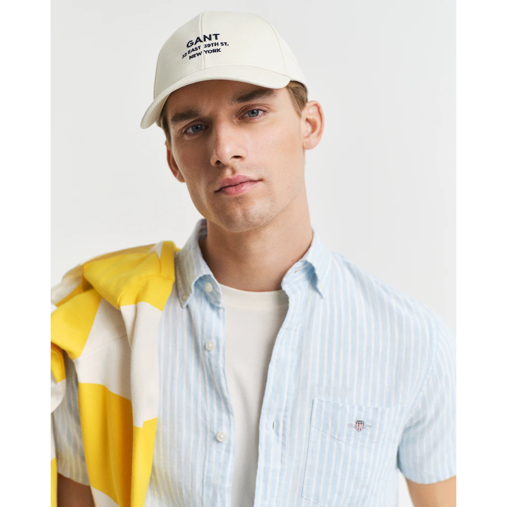 Gant Kurzarmhemd »REG COTTON LINEN STRIPE SS SHIRT« Ist Ideal Für Warme Sommertage ▷ Für