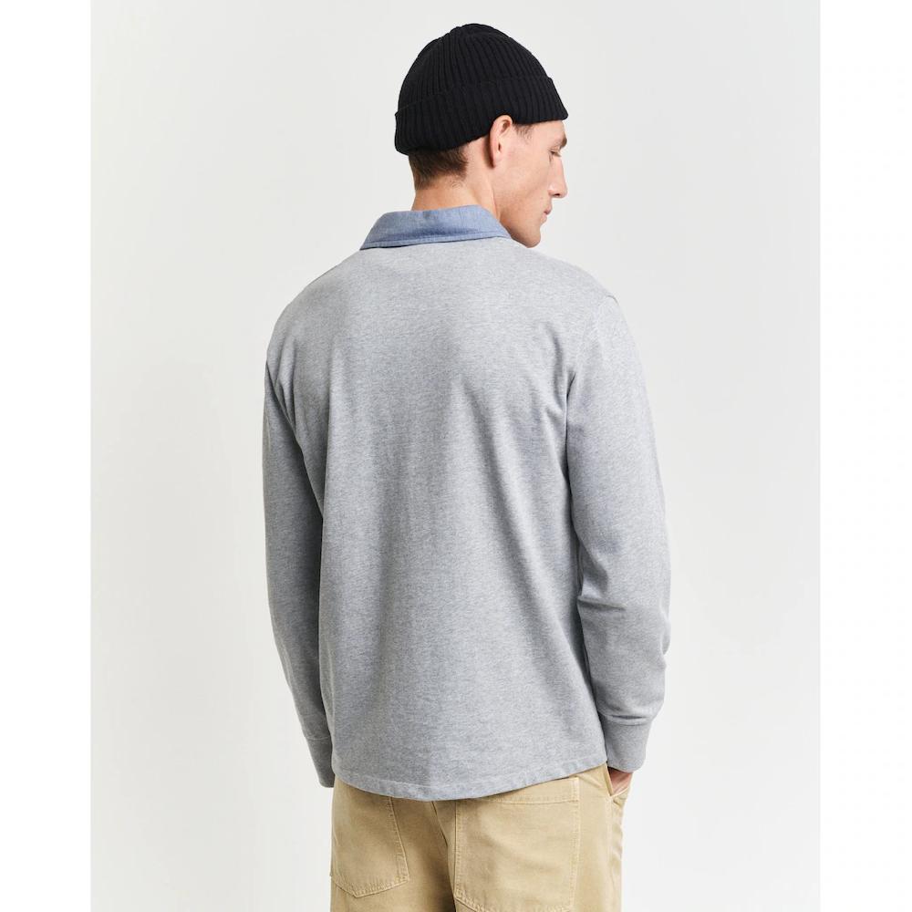 Gant Langarm-Poloshirt »REG CHAMBRAY HEAVY RUGGER« ▷ Kaufen