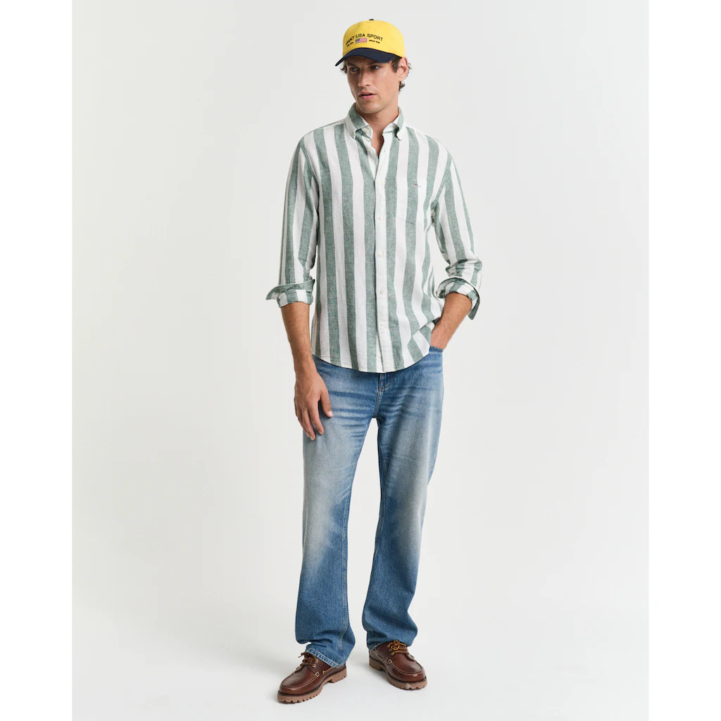 Gant Langarmhemd »REG COTTON LINEN BOLD STRIPE SHIRT« ▷ Bestellen