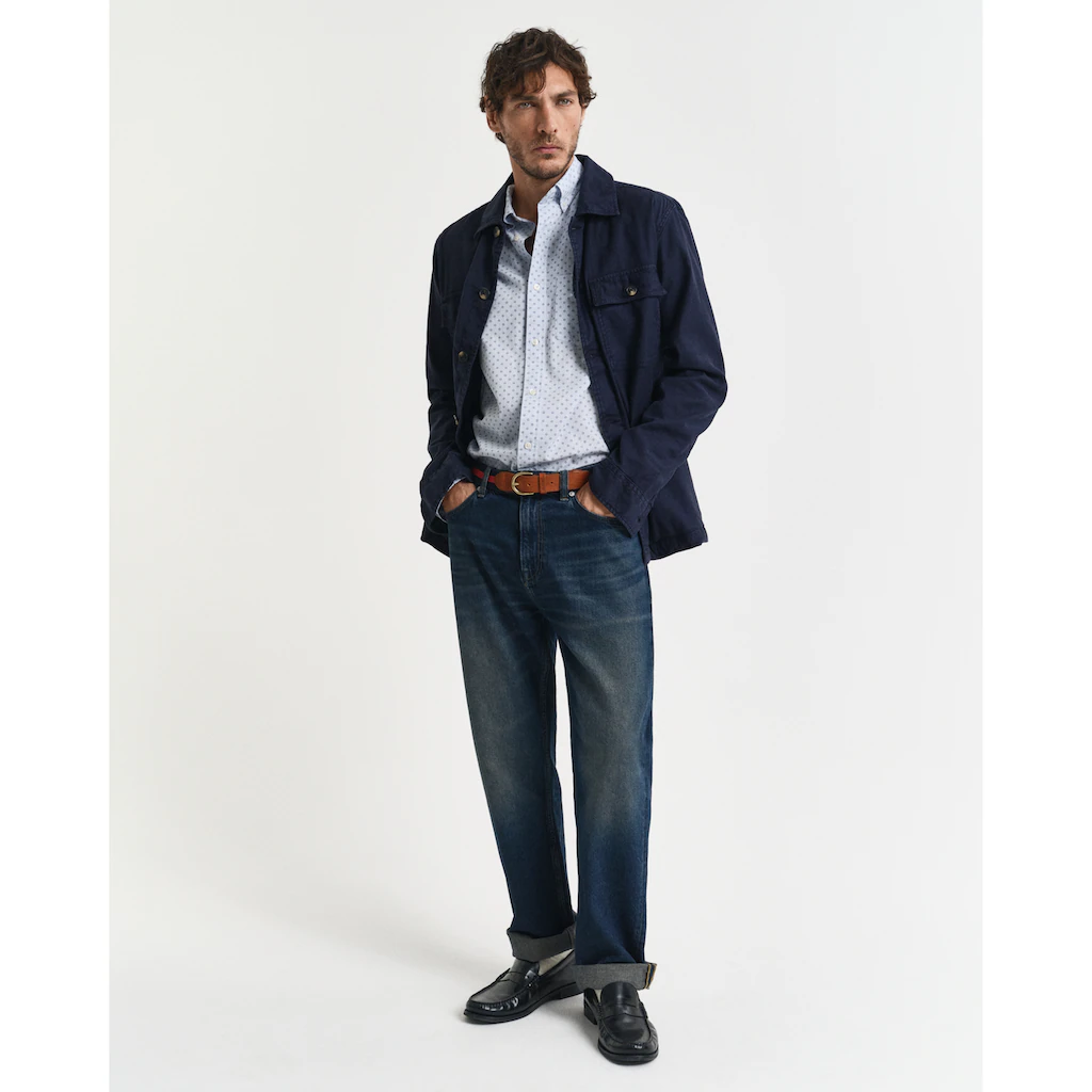 Gant Langarmhemd »REG MICRO PRINT SHIRT« Mit Modischem Muster ▷ Kaufen