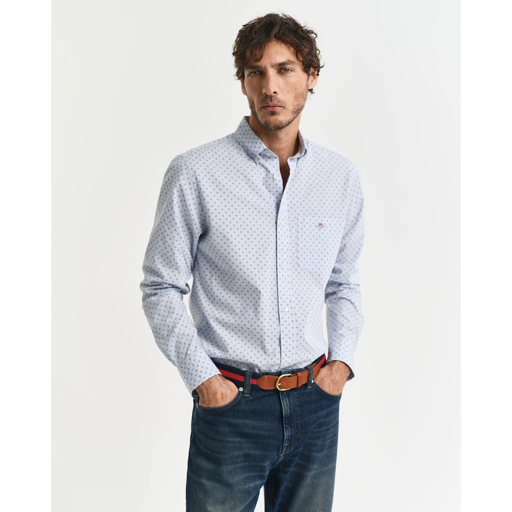 Gant Langarmhemd »REG MICRO PRINT SHIRT« mit modischem Muster ▷ kaufen