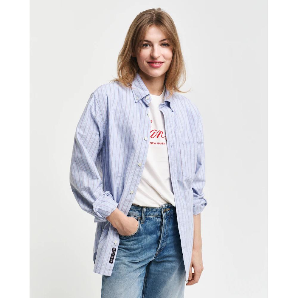 Gant Langarmhemd »REG OXFORD STRIPE SHIRT« unisex in leichter Oxford-Qualität ▷ bestellen