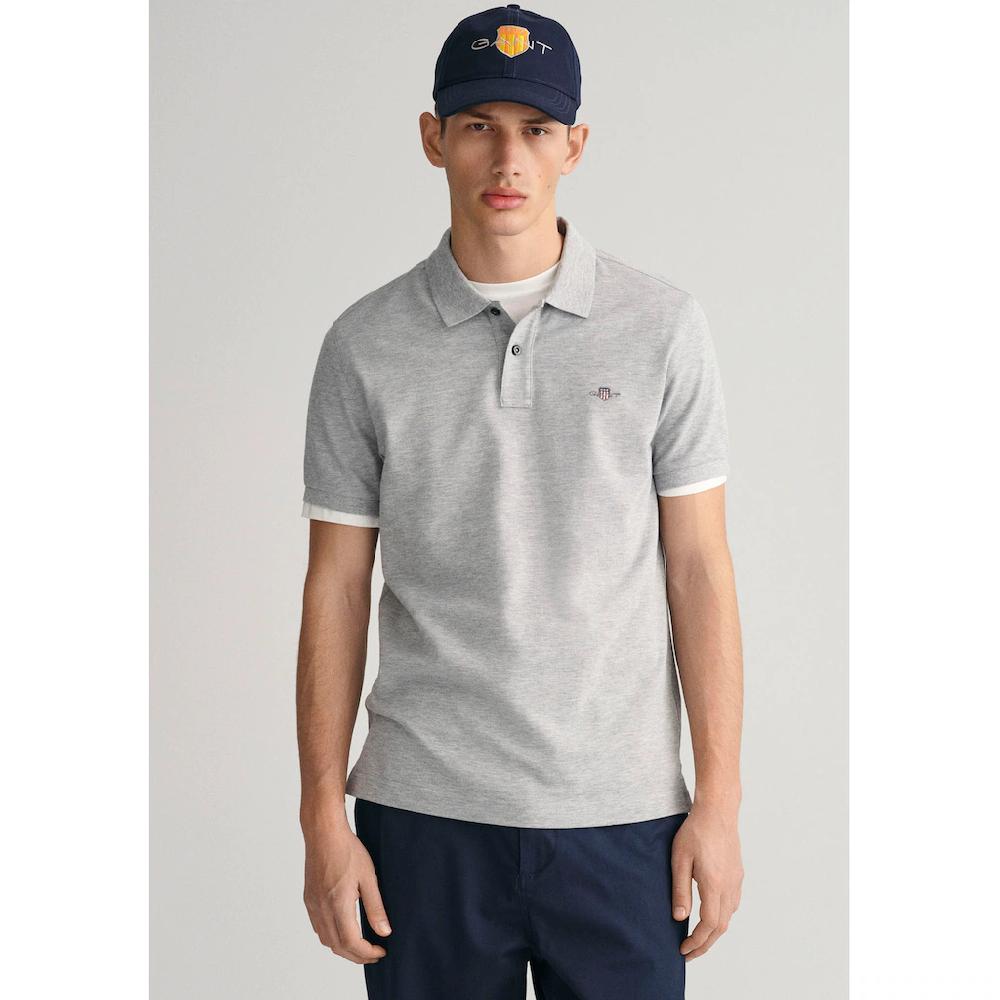 Gant Poloshirt »SLIM SHIELD SS PIQUE POLO« mit Logostickerei auf der Brust ▷ für