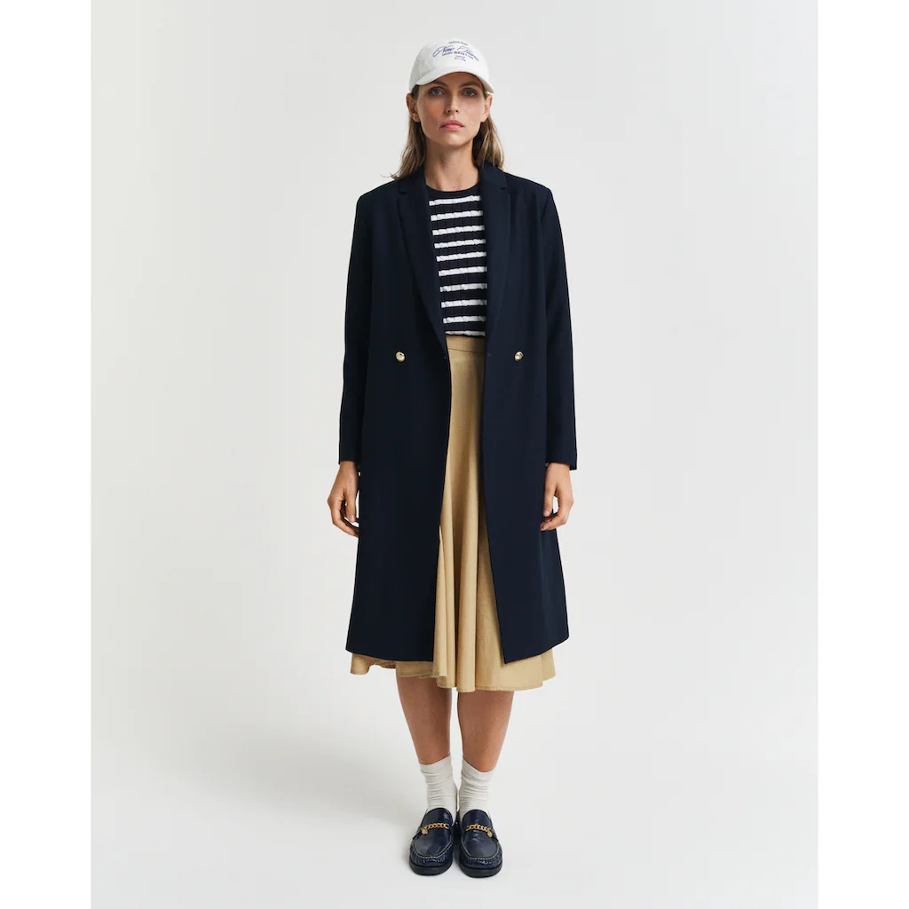 Gant Rundhalspullover »STRETCH COTTON CABLE STRIPE C-NECK«