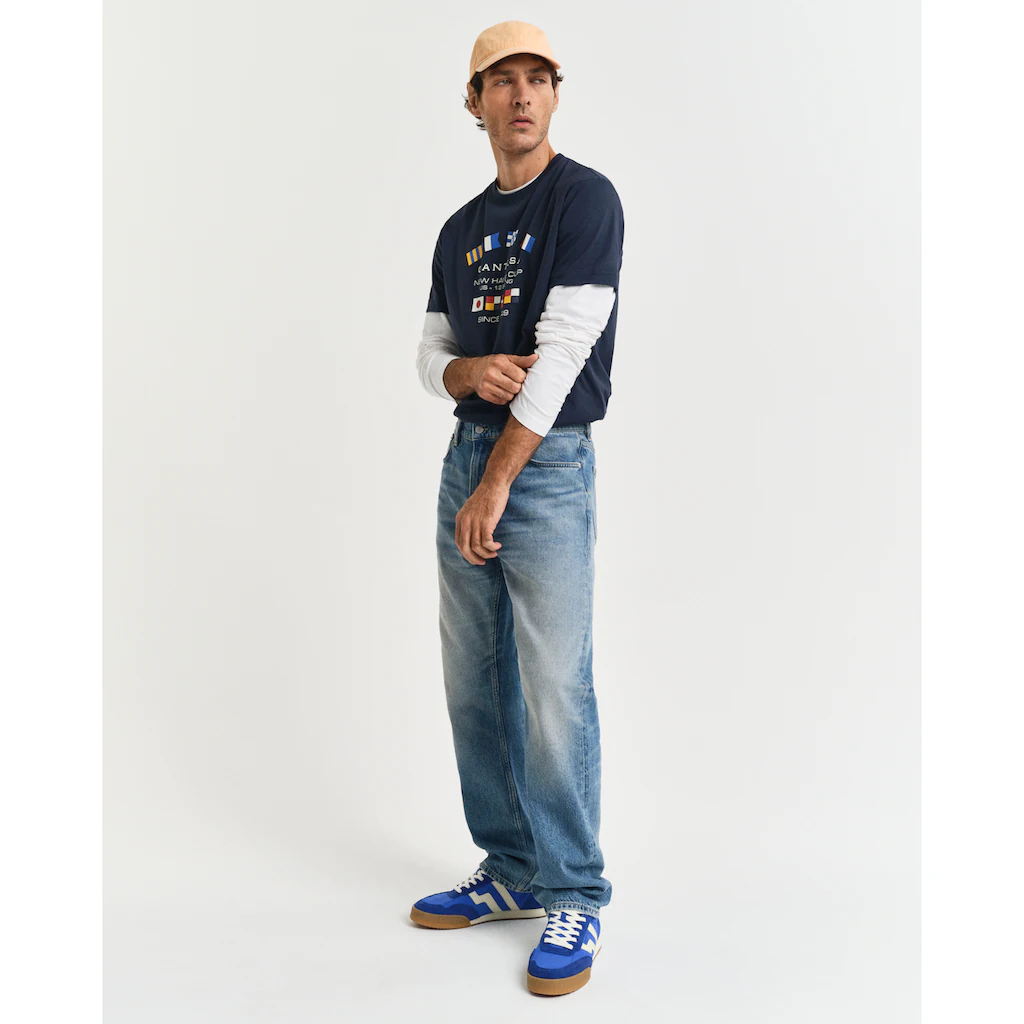 Gant Rundhalsshirt »GRAPHIC SS T-SHIRT« Mit Einem Einzigartigen Saisonalen GANT-Grafikprint Auf Der Brust ▷ Bestellen