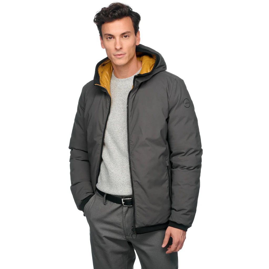 Geox Wendejacke »SPHERICA« Mit Kapuze Eine Seite Glatt - Eine Seite Gesteppt Reißverschluss Kapuze ▷ Kaufen