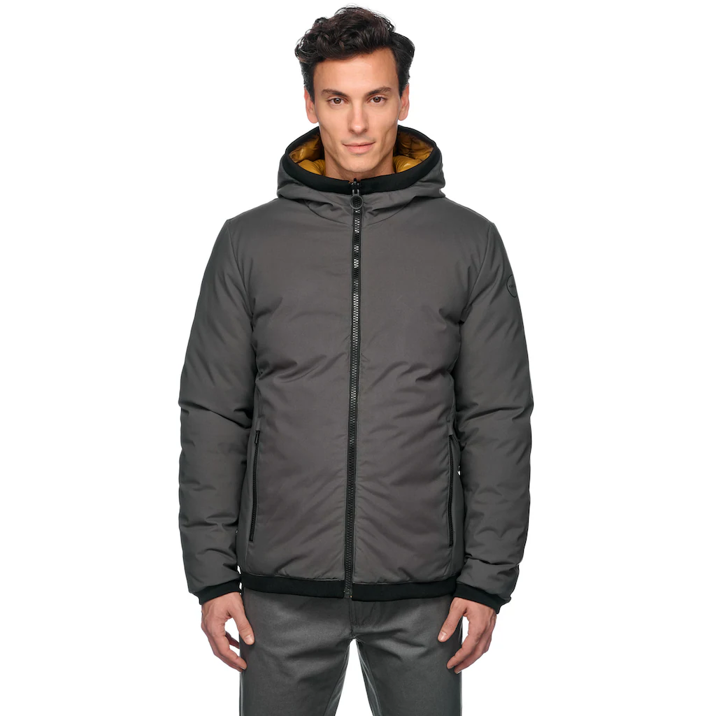 Geox Wendejacke »SPHERICA« mit Kapuze eine Seite glatt - eine Seite gesteppt Reißverschluss Kapuze ▷ kaufen