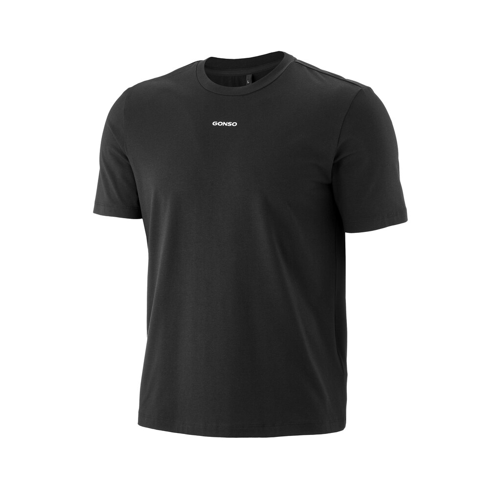 Gonso Rundhalsshirt »Off-Bike T-Shirt M« Herren T-Shirt Mit Logo Off-Bike Shirt Körpernahe Passform