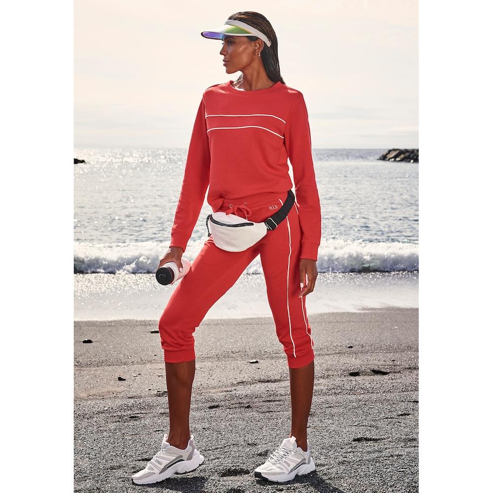 H.I.S Caprihose Mit Seitlichen Piping Loungeanzug