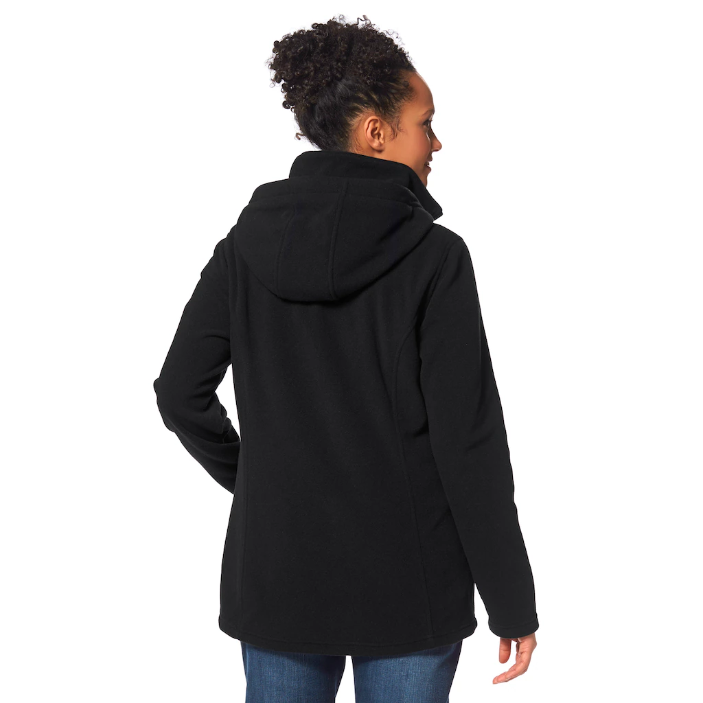 H.I.S Fleecejacke »aus Recyceltem Material« Mit Kapuze Für Kalte Temperaturen Mit Kapuze Und Kordelzug Atmungsaktiv