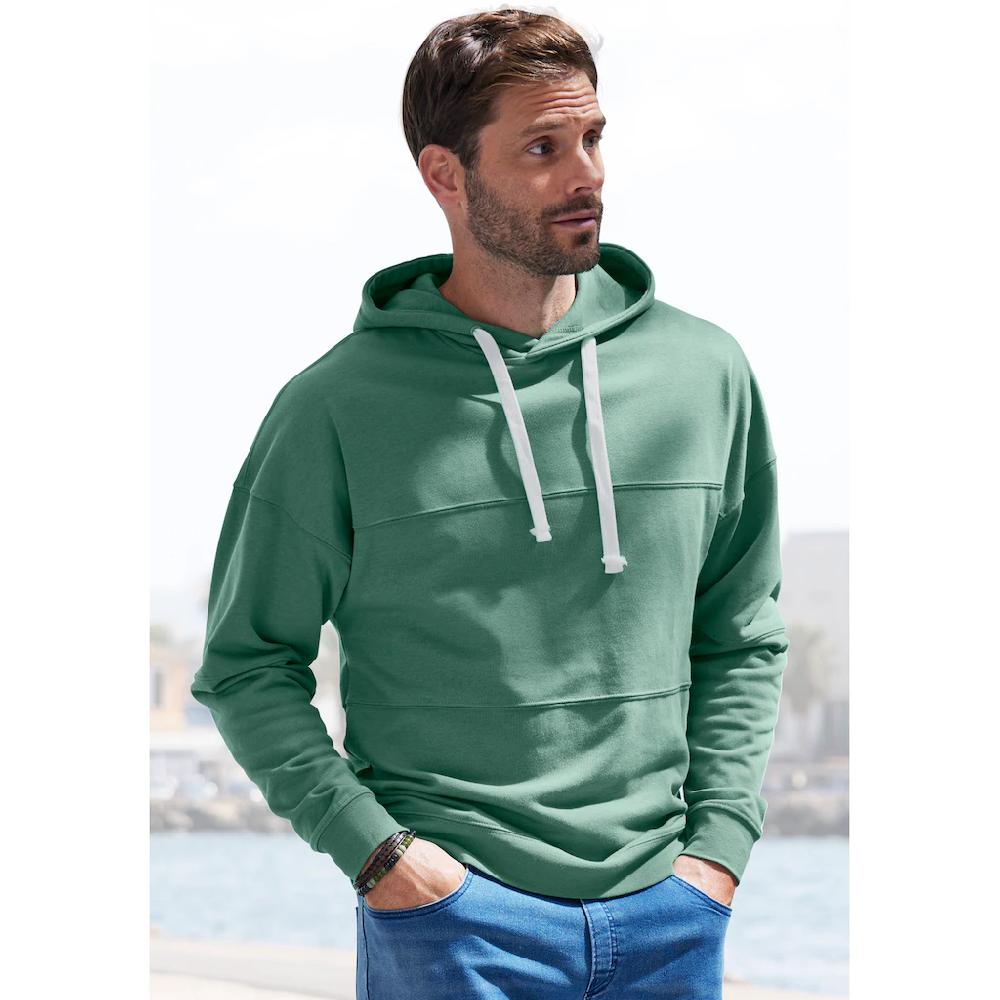 H.I.S Hoodie Langarm Sweater mit Kapuze aus Baumwollmischung ▷ bestellen