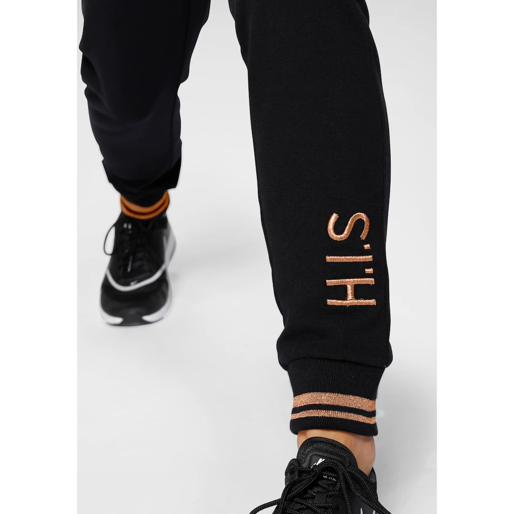 H.I.S Jogginghose Mit Metallisch Glänzenden Details