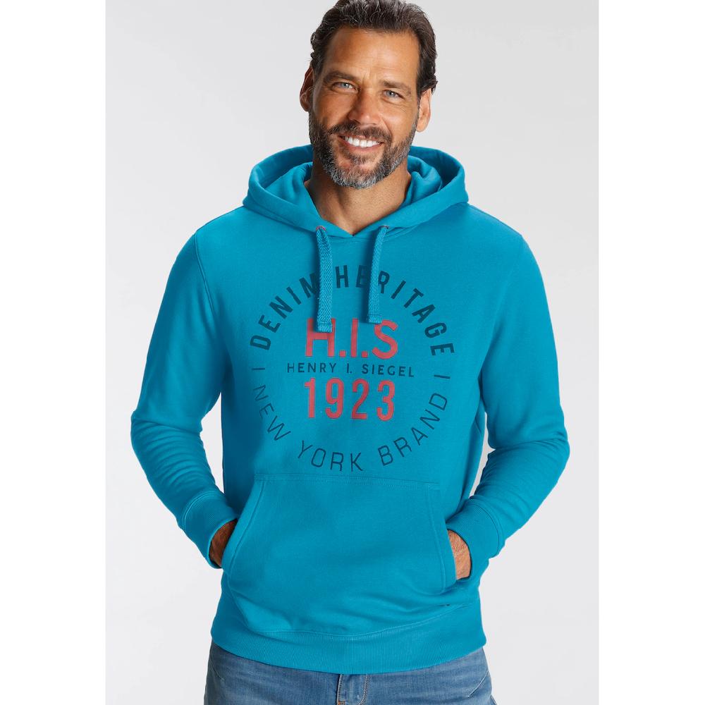 H.I.S Kapuzensweatshirt Langarm lässige Passform mit Kängurutasche ▷ bestellen
