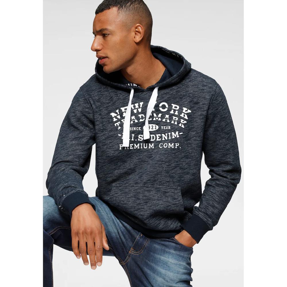 H.I.S Kapuzensweatshirt Langarm Lockere Passform Mit Print Kapuze ▷ Bestellen