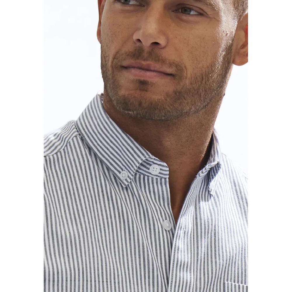 H.I.S Langarmhemd »Regular-fit« Oxfordhemd Langarm Mit Button-down-Kragen Aus Reiner Baumwolle ▷ Für
