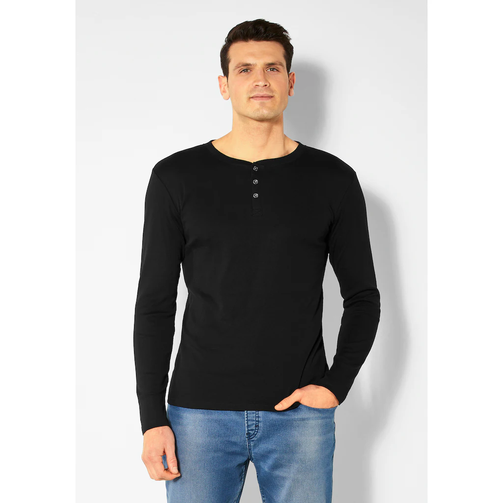 H.I.S Langarmshirt mit aufwendiger Knopfleiste bestellen