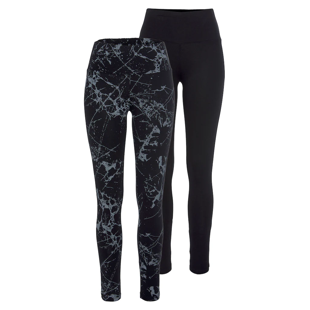 H.I.S Leggings (2er-Pack) In Bedruckt Und Uni Loungewear