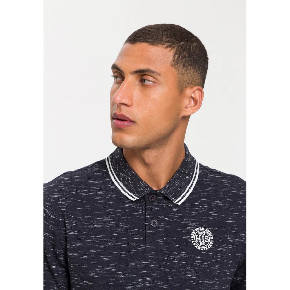 H.I.S Poloshirt In Markanter Mélange Optik ▷ Bestellen