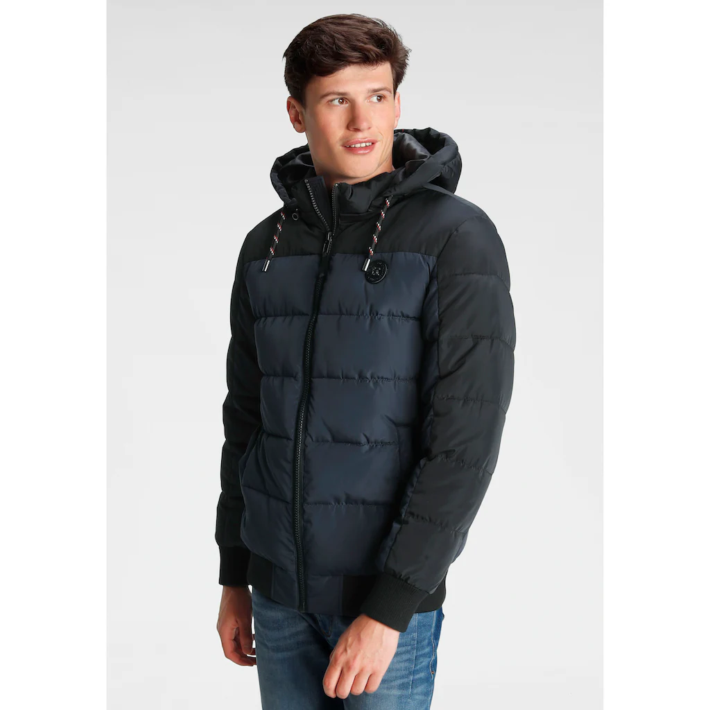 H.I.S Steppjacke mit Kapuze für kühle und windige Tage aus leichtem Webstoff ▷ bestellen
