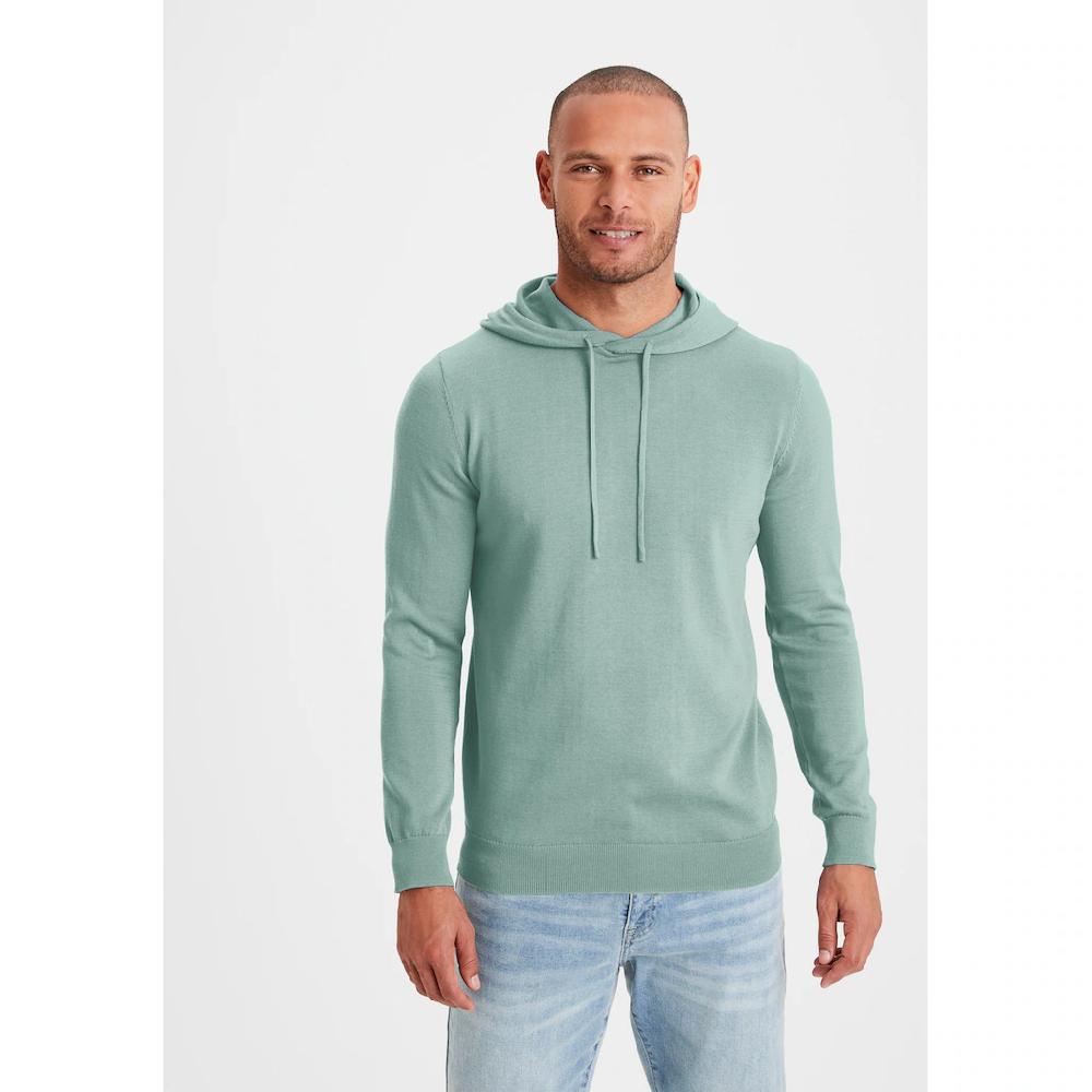 H.I.S Strickpullover »mit Kapuze Regular Fit « Pullover mit Rundhals Feinstrick Baumwollmischung ▷ für