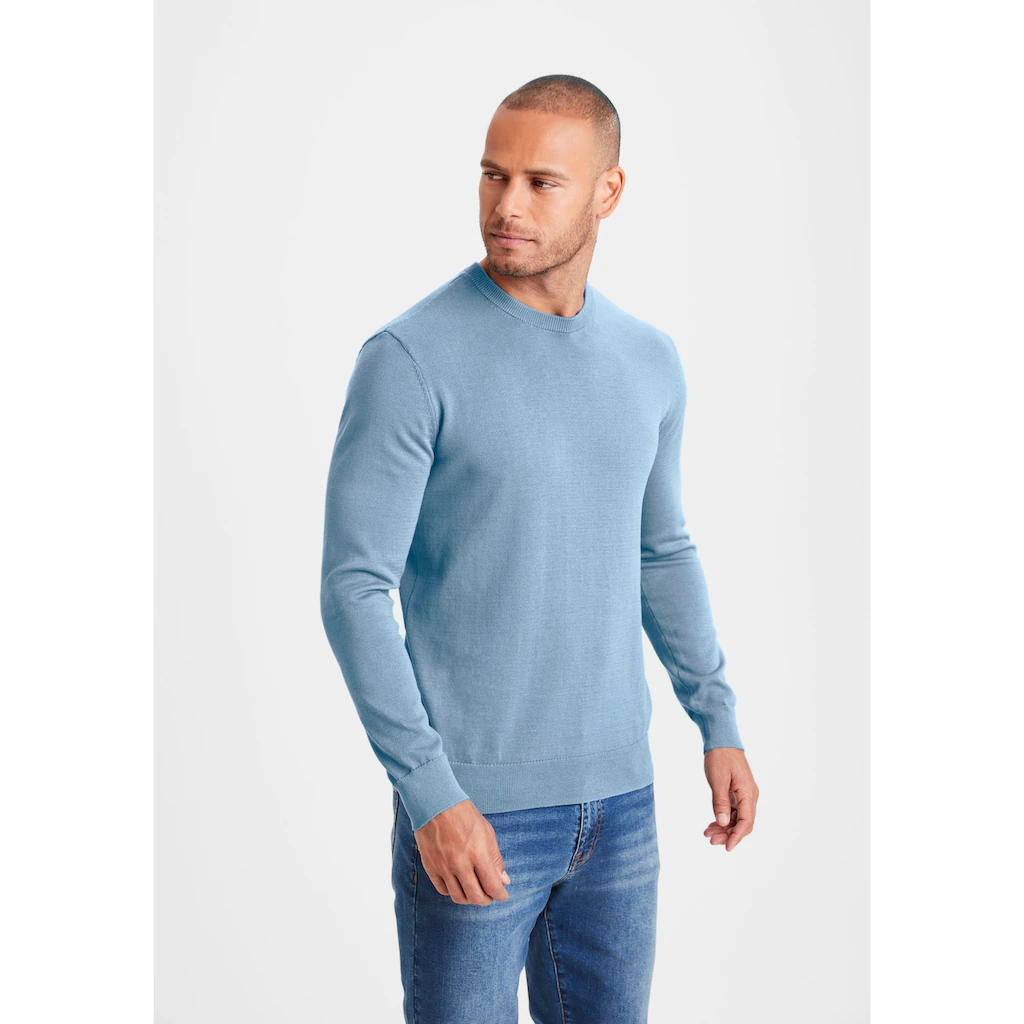 H.I.S Strickpullover Regular Fit Langarm Pullover Aus Feinstrick Baumwollmischung ▷ Bestellen