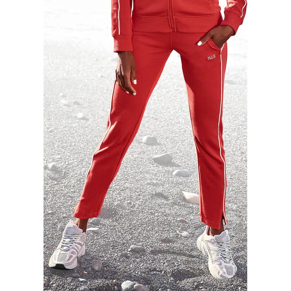 H.I.S Sweathose mit Reißverschluss am Beinsaum Loungeanzug