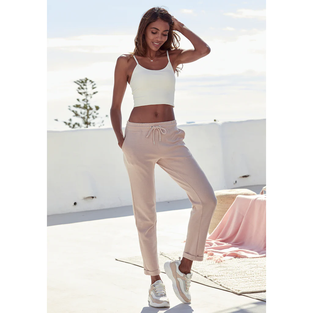 H.I.S Sweathose Schlupfhose Mit Kleinem Aufschlag Am Saum Loungewear