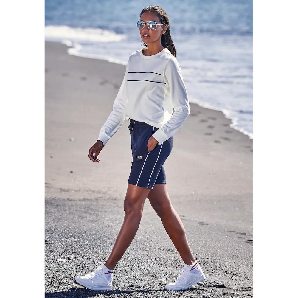 H.I.S Sweatshirt Mit Piping Auf Der Brust Loungewear