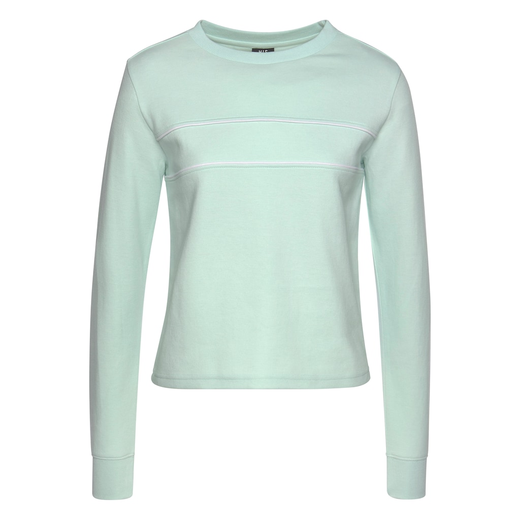 H.I.S Sweatshirt Mit Piping Loungeanzug