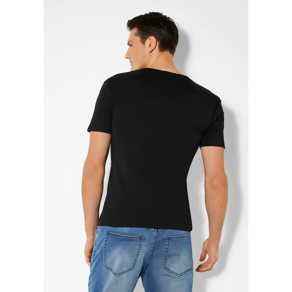 H.I.S T-Shirt Mit Aufwendiger Knopfleiste Perfekt Als Unterziehshirt Bestellen