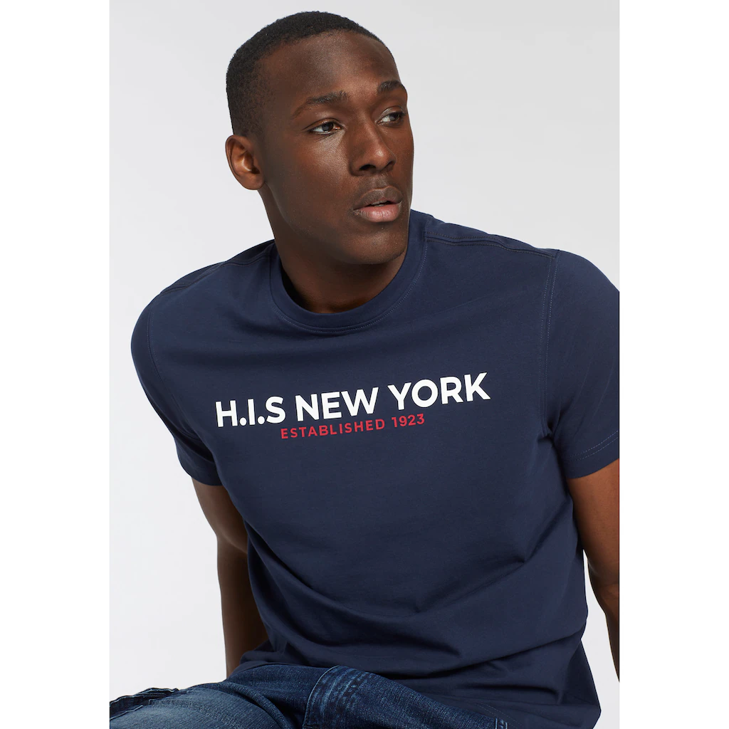 H.I.S T-Shirt Mit Großem Frontprint ▷ Für