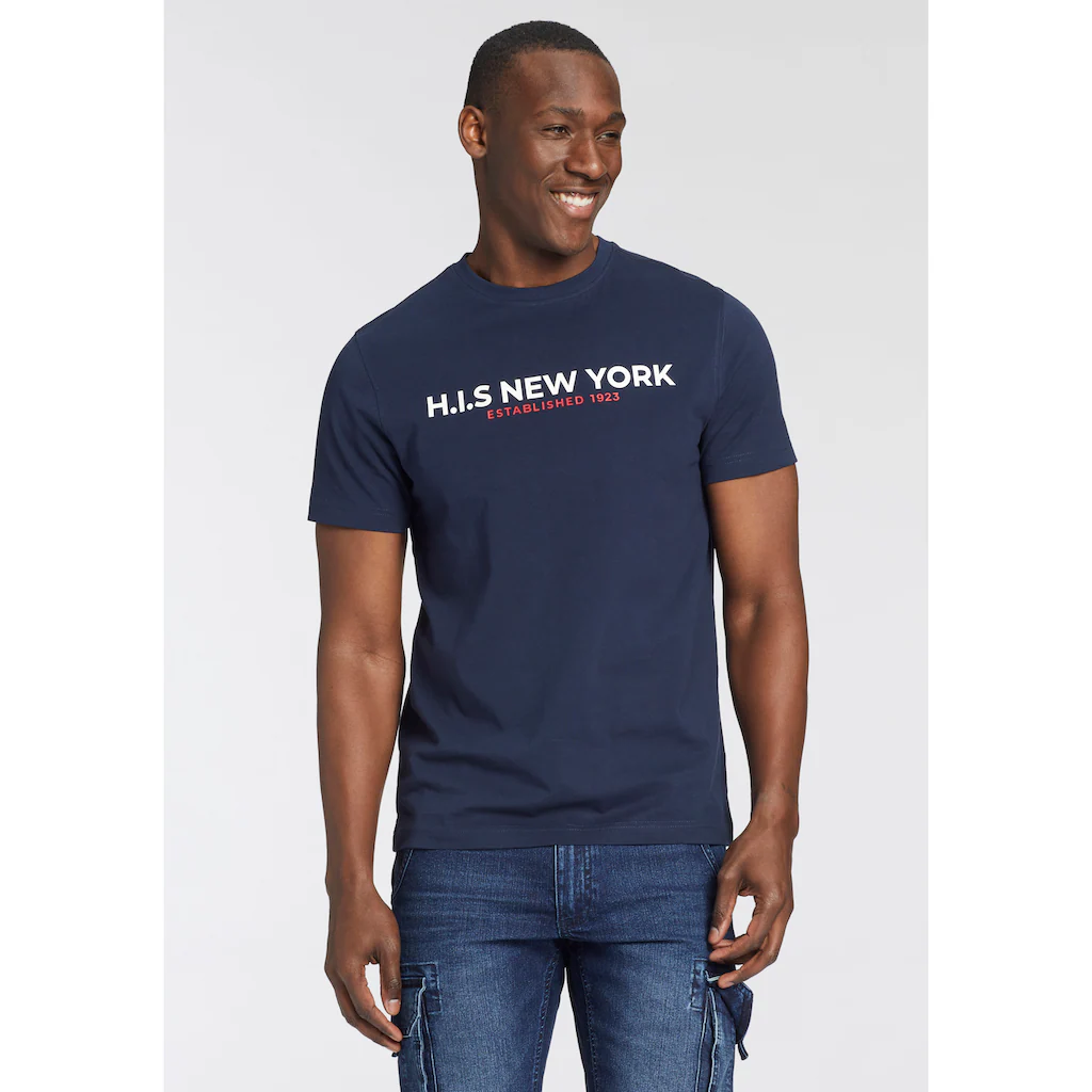 H.I.S T-Shirt Mit großem Frontprint ▷ für