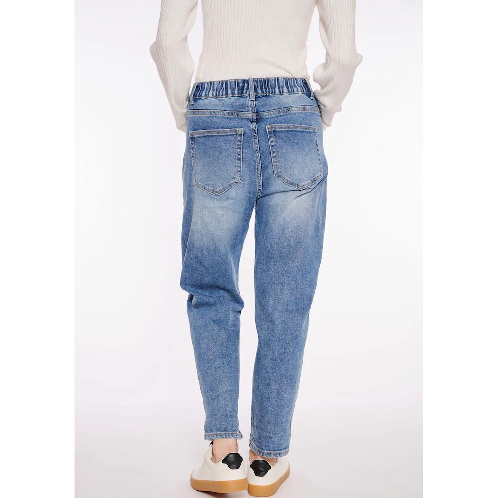 HaILY’S High-waist-Jeans »LG HW C JN Mirell« Mit Gummizug Am Bund